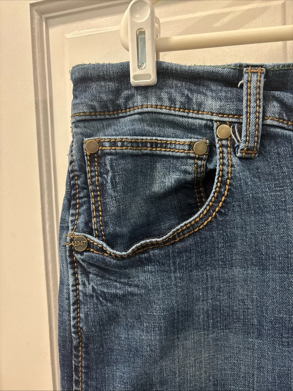 Wrangler Retro Men’s Slim Straight Jeans Size 38x32 Dark Wash Cowboy Western